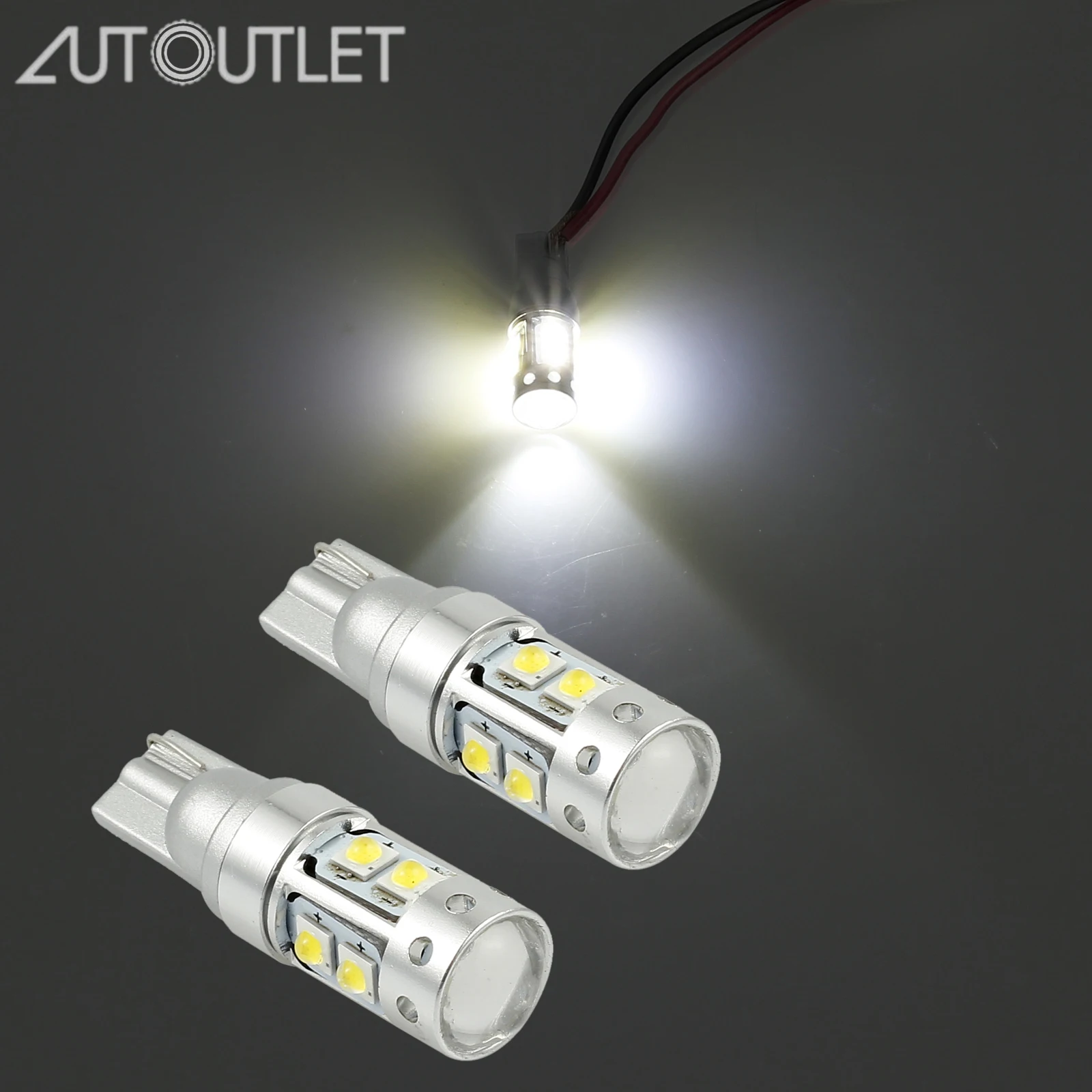 Авторозетка 2 шт. универсальные BA9S 10SMD 6000k автомобисветодиодный светодиодные