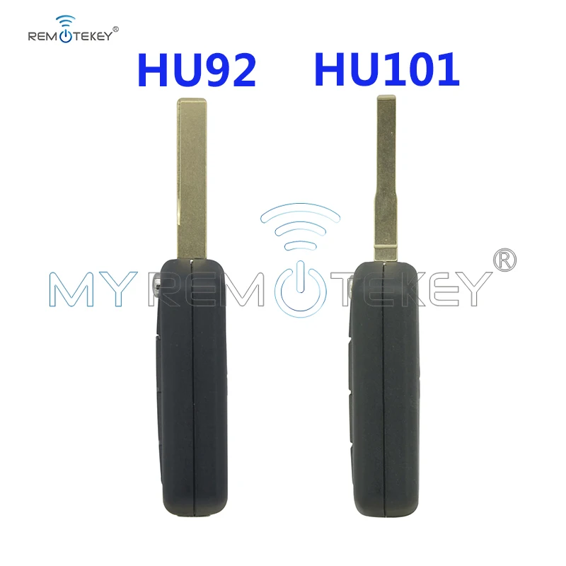 Remtekey откидная оболочка ключа дистанционного управления HU101 blade 3 button для Landrover LR3