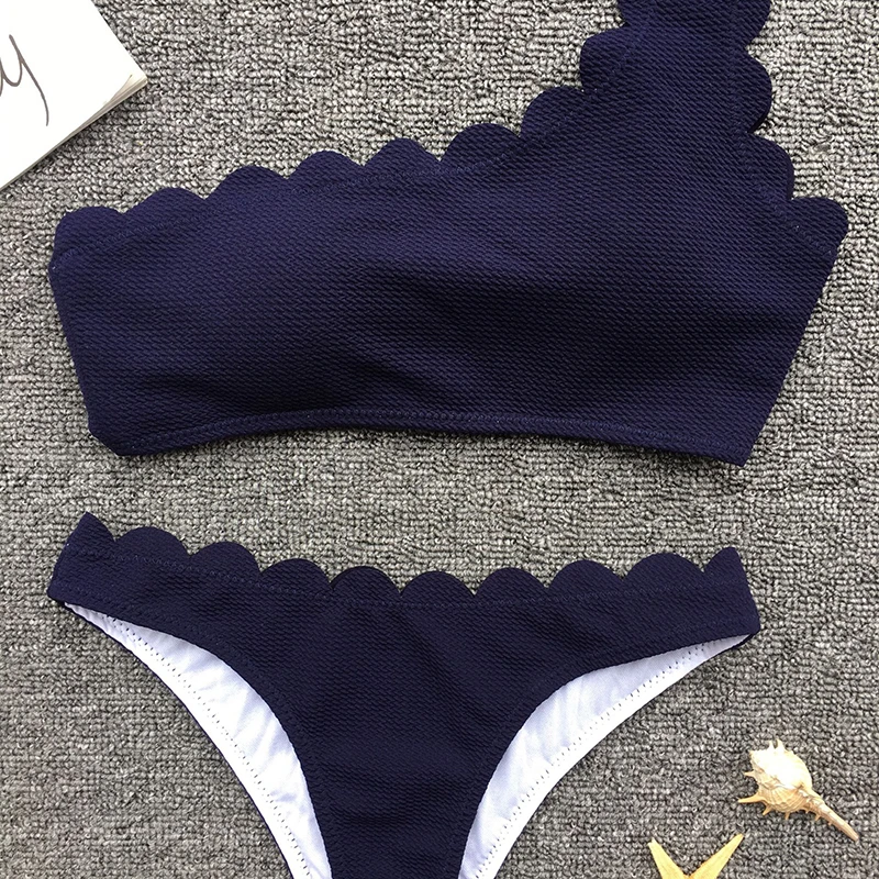 Chictorso сексуальный набор для купания с одним плечом женский бикини комплект из