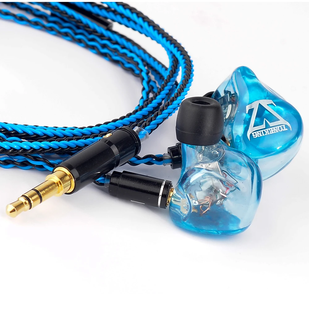 Наушники-вкладыши TONEKING T4 4BA 4 сбалансированных арматуры Hi-Fi наушники для