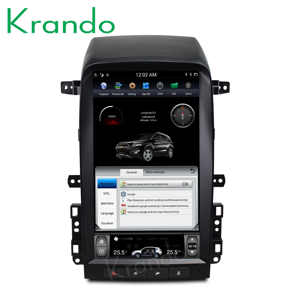 Krando Android 8,1 13," Tesla вертикальный экран автомобильный аудио навигационный плеер для Chevrolet Captiva 2005-2012 мультимедийная система BT