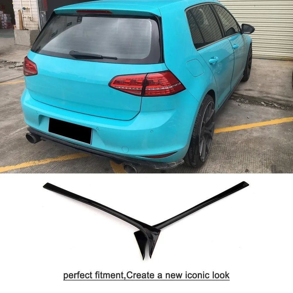 Углеродного волокна/черный глянец авто Стайлинг заднее крыло крыши губ сбоку