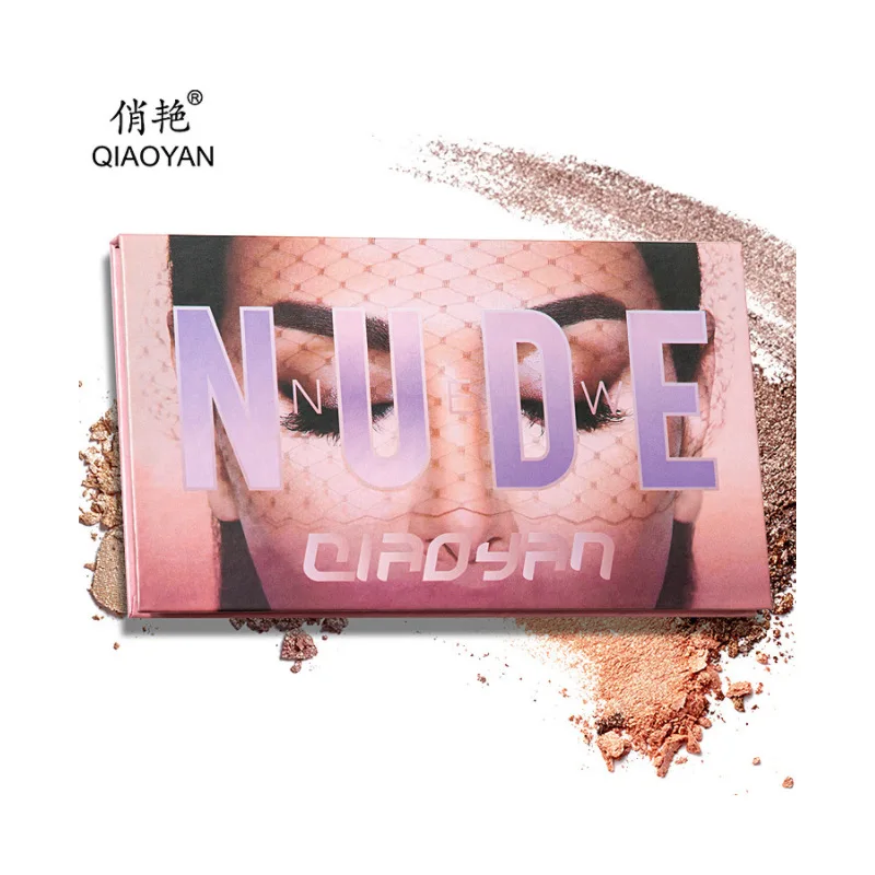 18 цветов обнаженные блестящие тени для век перламутровый макияж блестящий