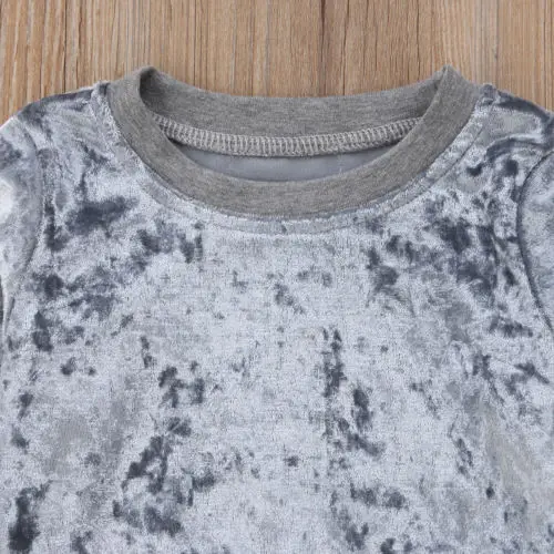 Теплые штаны с длинными рукавами для девочек осенне-весенний комплект одежды из 2