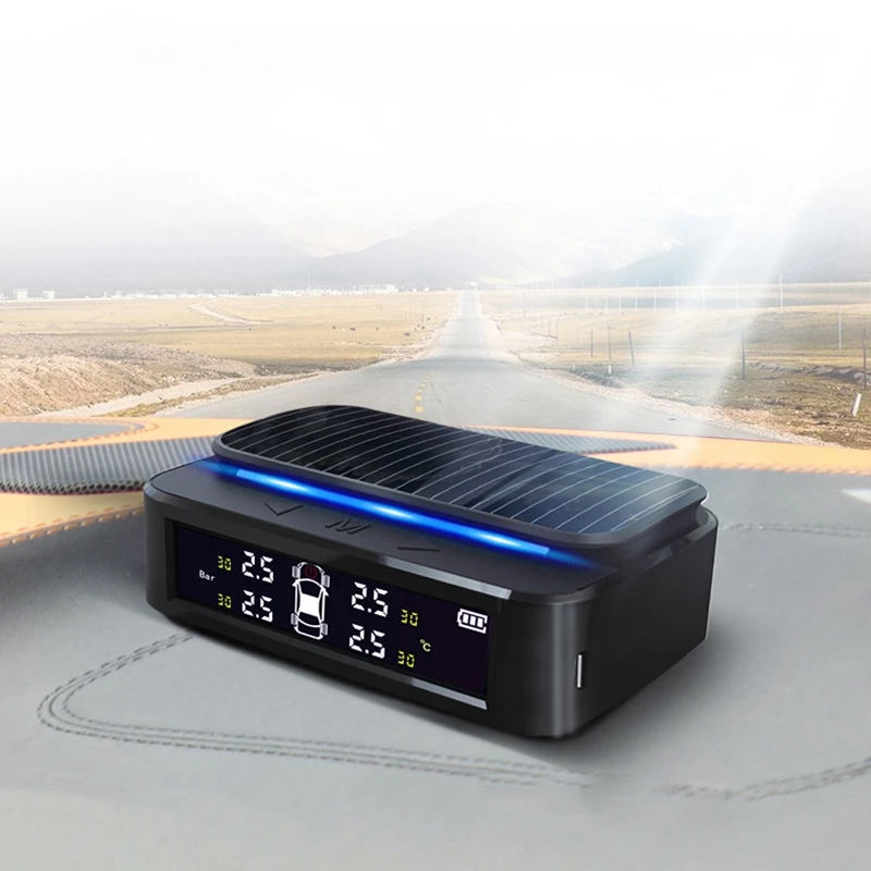 Солнечная система контроля давления в шинах Tpms внешний датчик Монитор