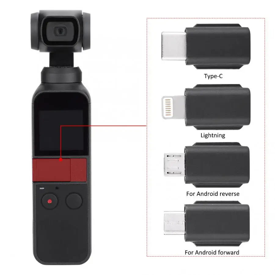 Адаптер коннектор для телефона DJI OSMO Pocket смартфонов Android|Аксессуары систем