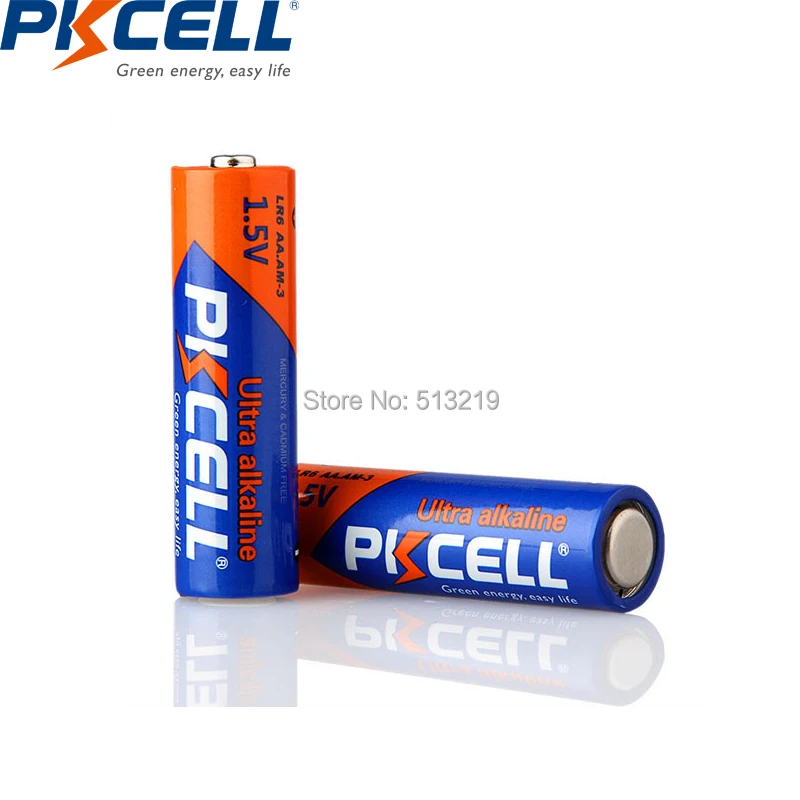 (48 шт. в упаковке) PKCELL 24 LR6 AA батареи и LR03 AAA 1 5 В AM3 UM3 360 мин щелочные сухие для MP3 Walkman |