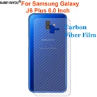 Защитная пленка для Samsung Galaxy J6 Plus J610 6,0 дюйма, прозрачная задняя пленка из углеродного волокна с 3D защитой от отпечатков пальцев (не закаленное стекло)