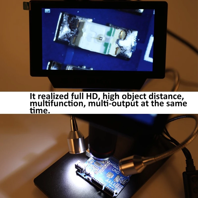Eu Plug 5 Inch Screen 1080P Digital Microscope Hdmi For Circuit Board Repair Soldering Tool Adsm302 | Инструменты