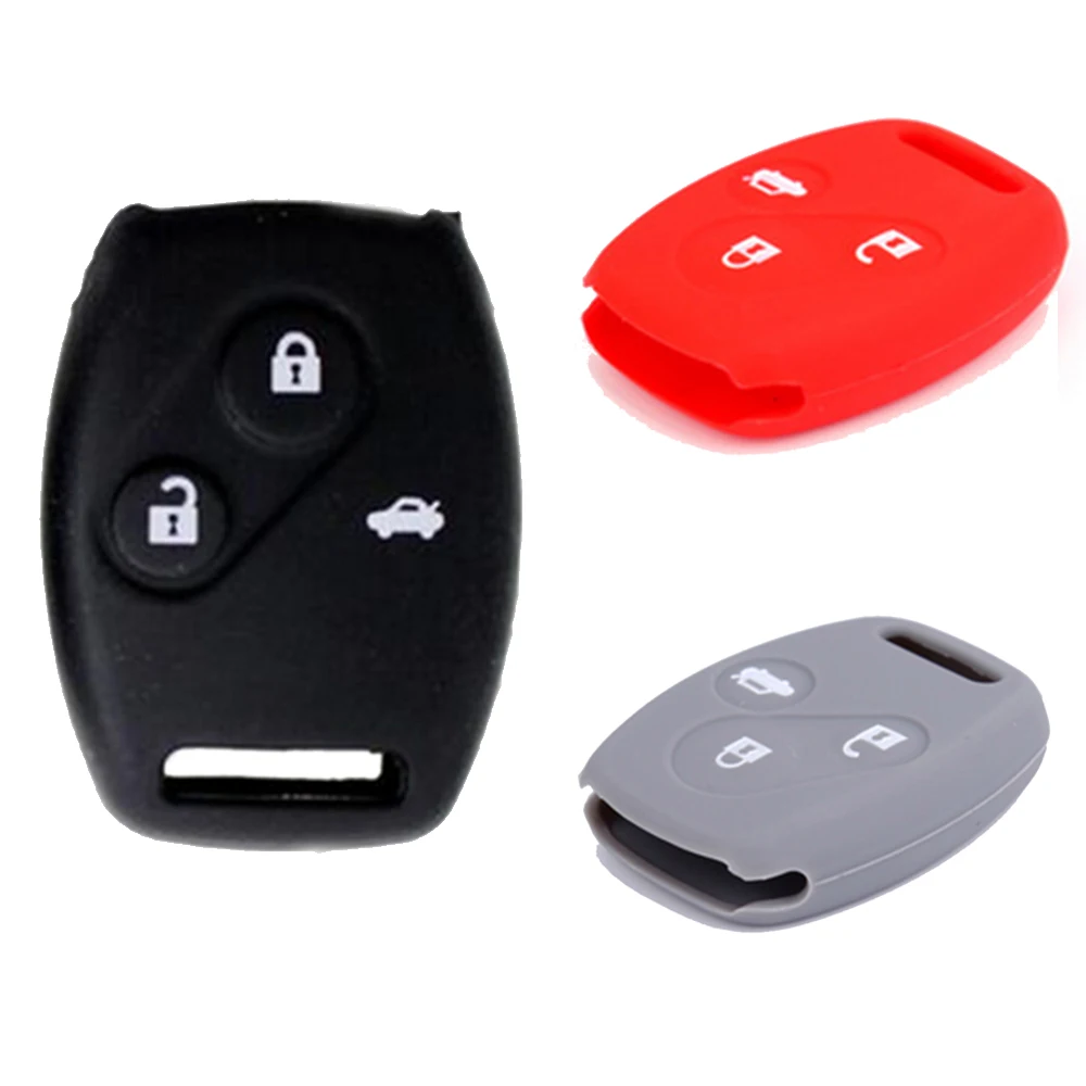 3 кнопки силиконовый чехол Брелок для ключей HONDA ACCORD CIVIC автомобильные