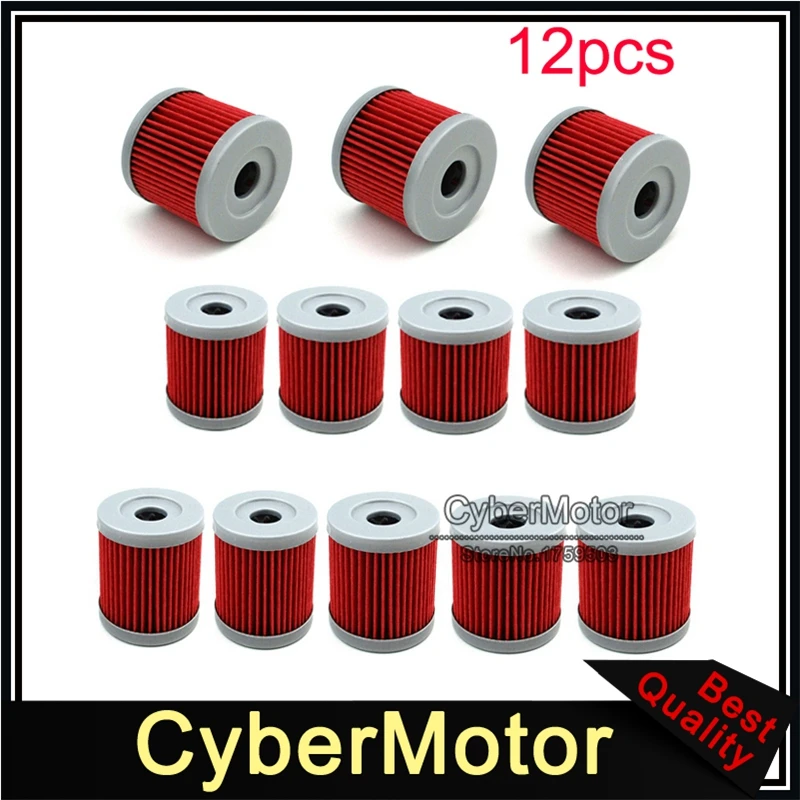 12x масляный фильтр для велосипеда Pit Dirt CB250 150cc 200cc 250cc Lifan Zongshen мотовездеход Loncin Quad 4
