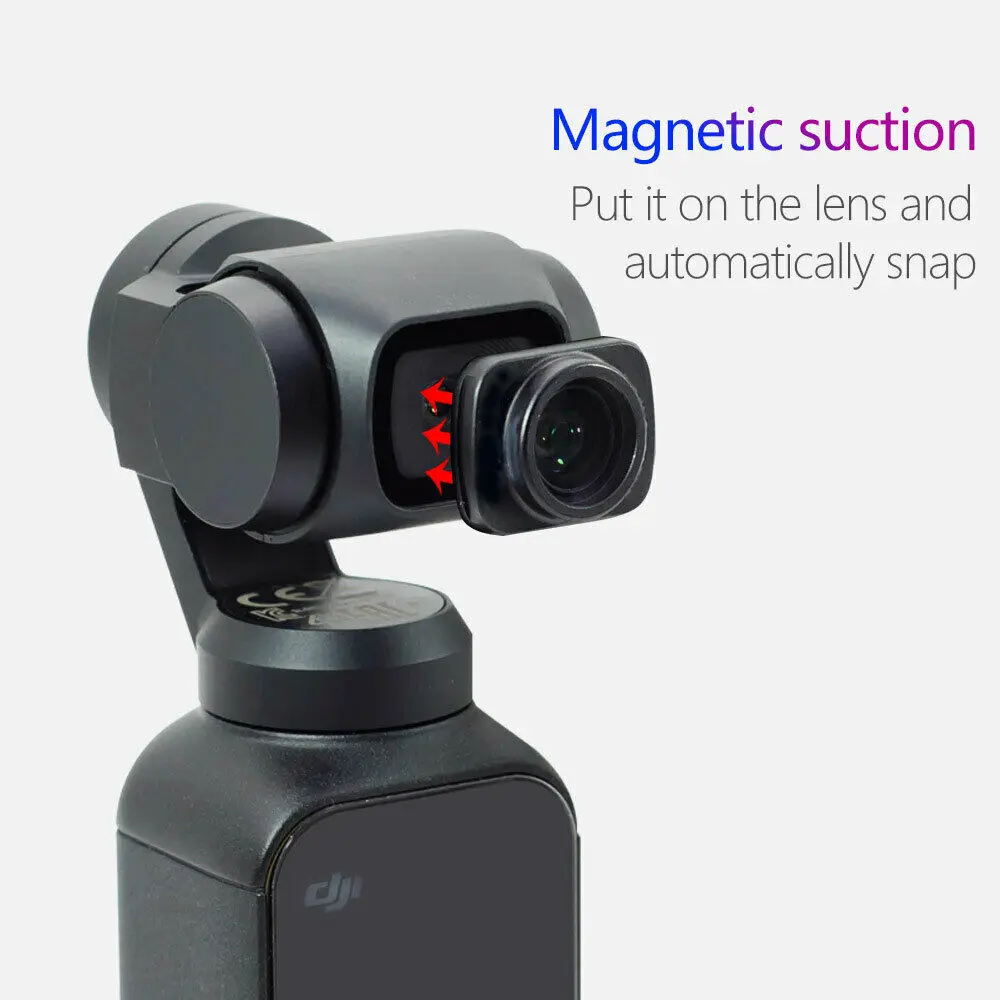 Магнитный широкоугольный объектив для камеры Dji Osmo Pocket Gimbal аксессуары магнитные