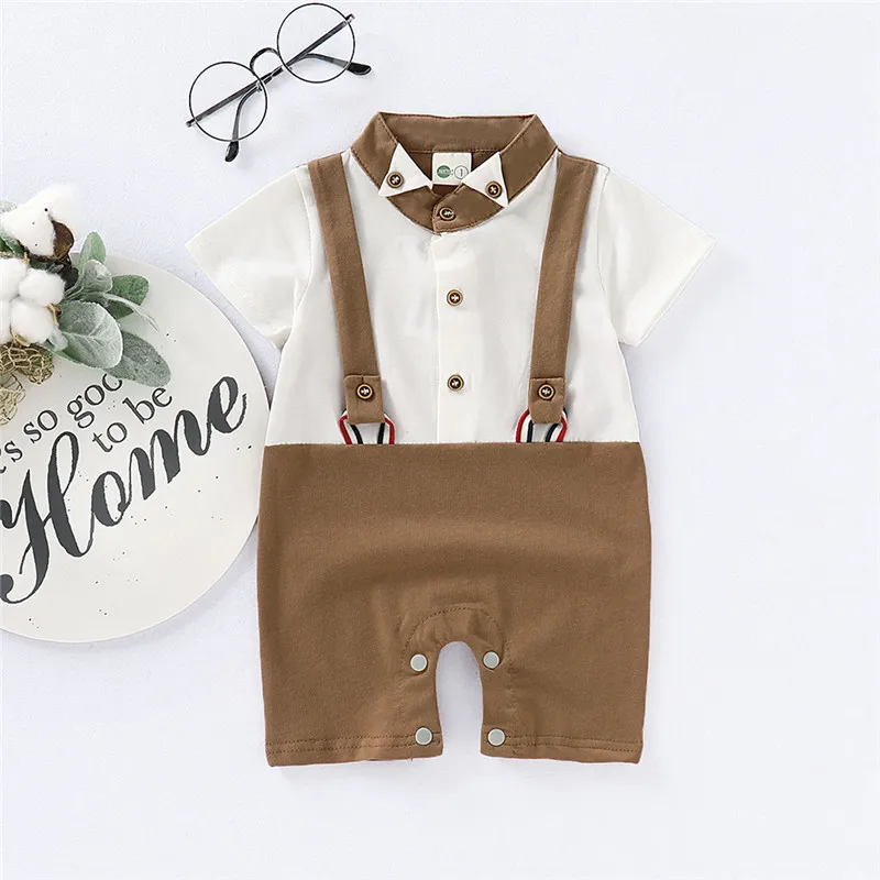 Emmababy одежда для маленьких мальчиков Детские ползунки детские комбинезоны с