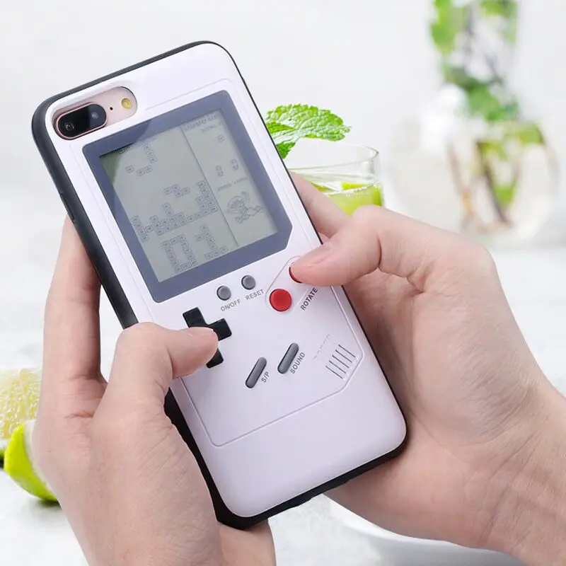 Телефон чехлы для iPhone X 6 plus 6s 7 8 плюс играть Blokus игровой консоли чехол Защитный