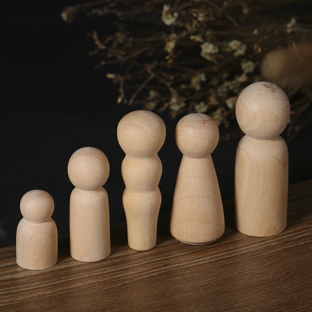 5 шт. деревянные колышки для творчества сделай сам|Поделки из дерева| |