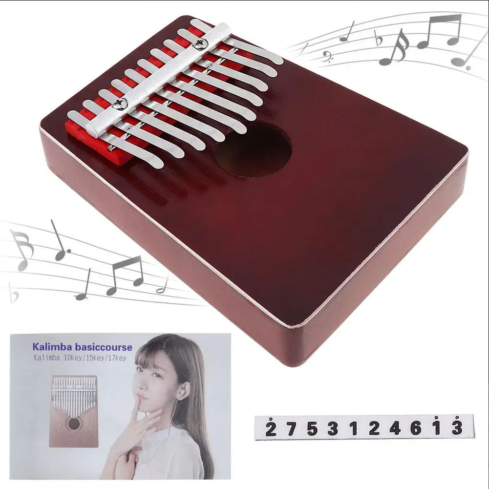 None! Следите за 10 ключ Kalimba игрушечное пианино детская и взрослая музыка палец