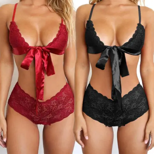 Thefound 2019 New Sexy Lingerie Lace Bra+G-string Thong Set Babydoll Sleepwear Underwear Nightwear | Женская одежда