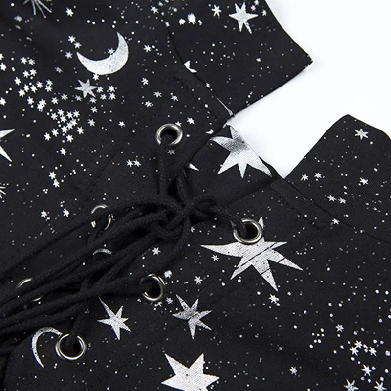 Женские готические Обрезанные футболки сексуальное кружево уличная Топ Harajuku