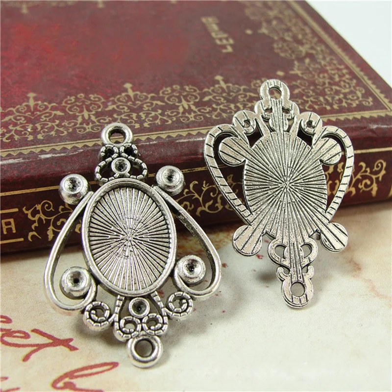 20pcs New Alloy Pendant Bottom Support 14*10MM, DIY Accessories Ancient Silver / Ancient Bronze Jewelry Wholesale