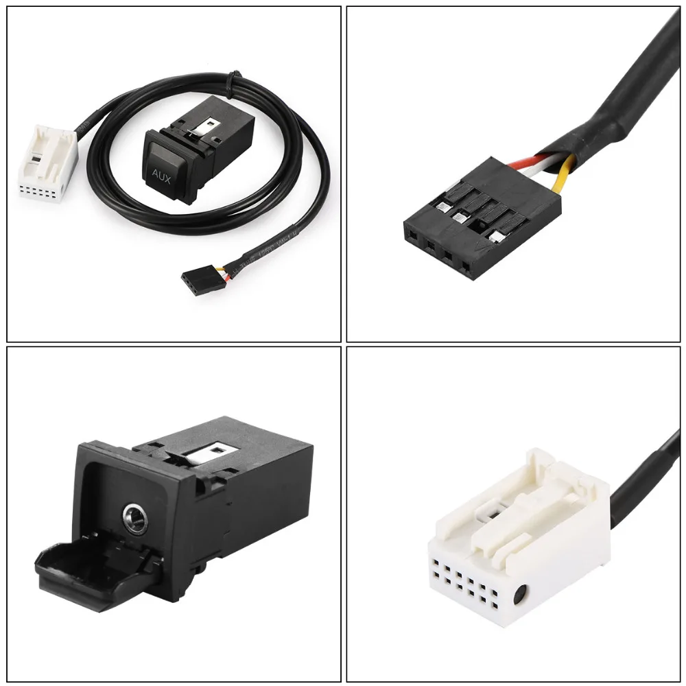 Автомобильный USB AUX вход адаптер переключатель кабель жгут проводов для VW RRCD510/310