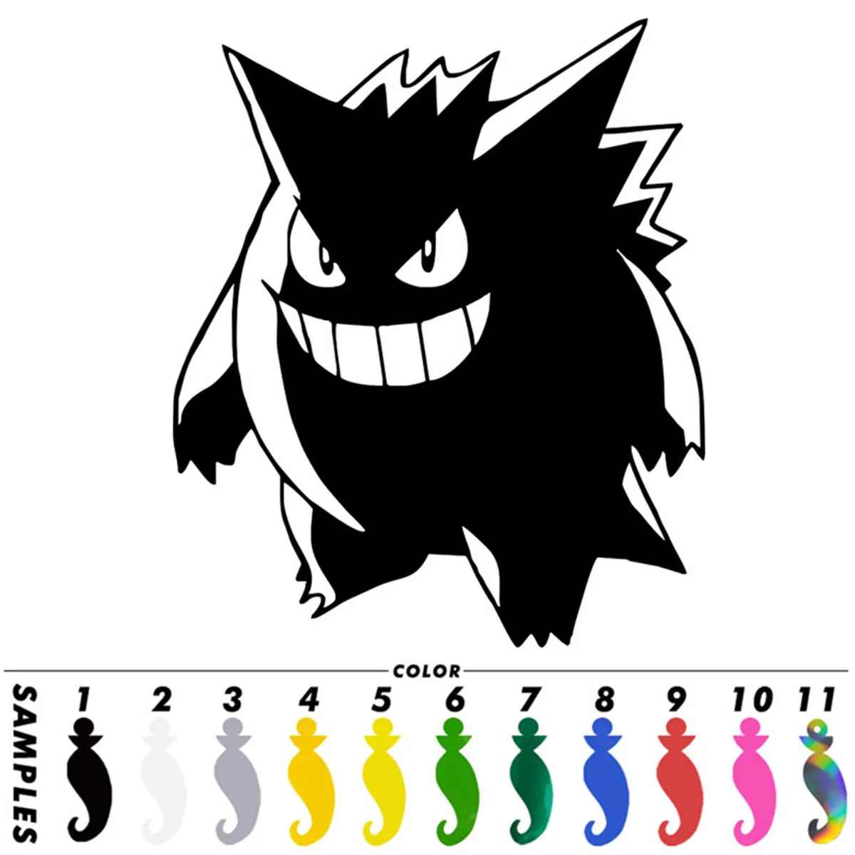 Покемон Призрак Gengar автомобиль автомобильная виниловая ноутбук Мотоцикл Окно