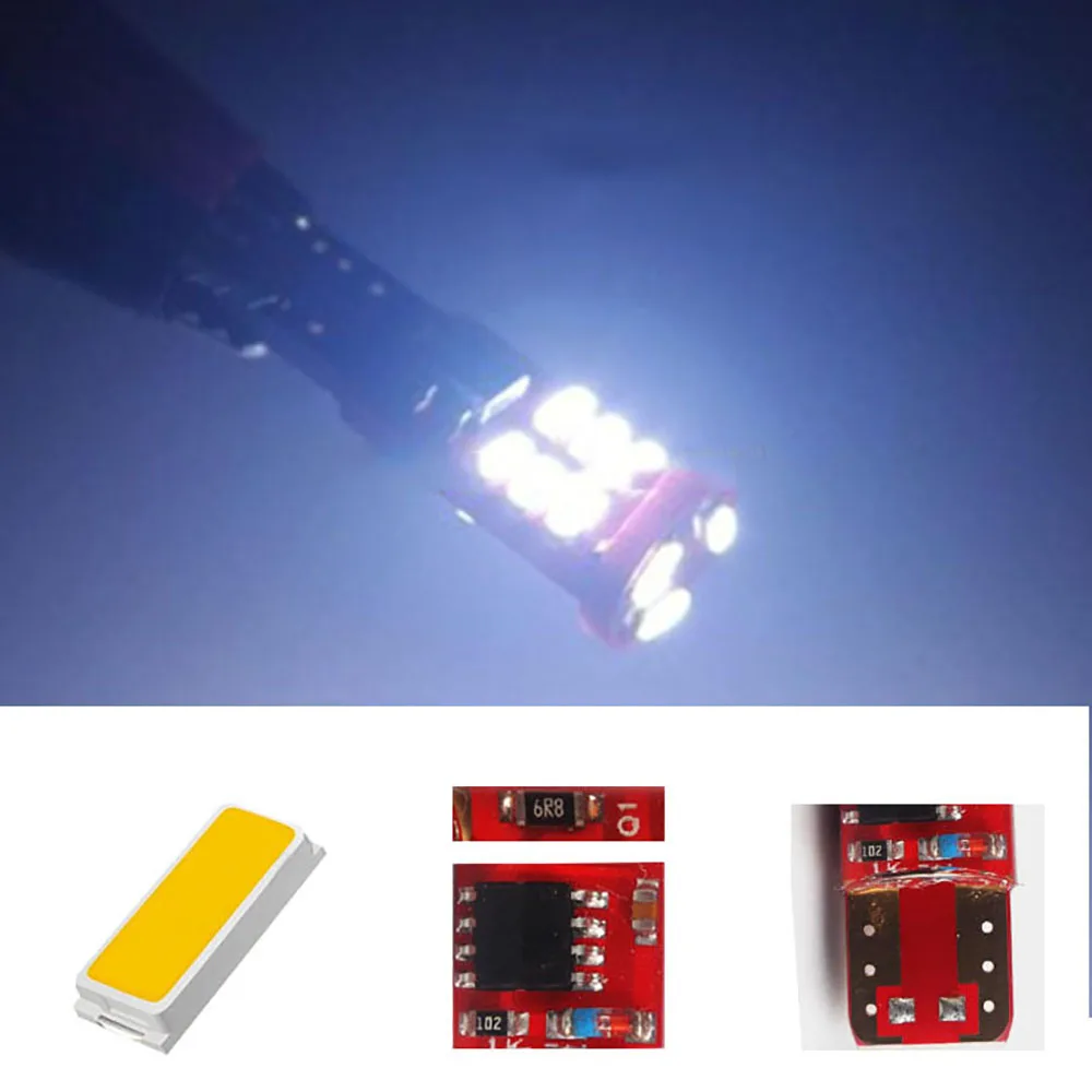 2 шт. автомобисветильник светодиодные лампы T10 с цоколем 15SMD 4014 12 В|Сигнальная