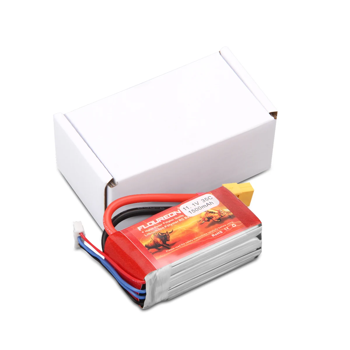 Floureon 3S1P 11 1 V 1500 мА/ч 35C LiPo Батарея серые кисточки с XT60 Разъем для RC Evader BX автомобиля