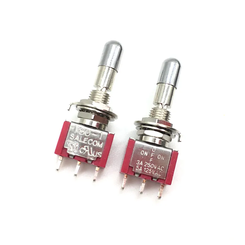 2 шт. SH T8013 LKBQ рычаг блокировки 3Pin 3 положения ВКЛ ВЫКЛ SPDT Мини тумблер