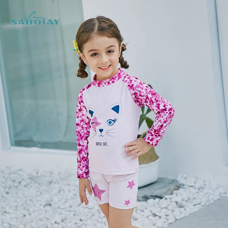 Rashguard/детский купальный костюм для девочек комплект из 2 предметов мальчиков
