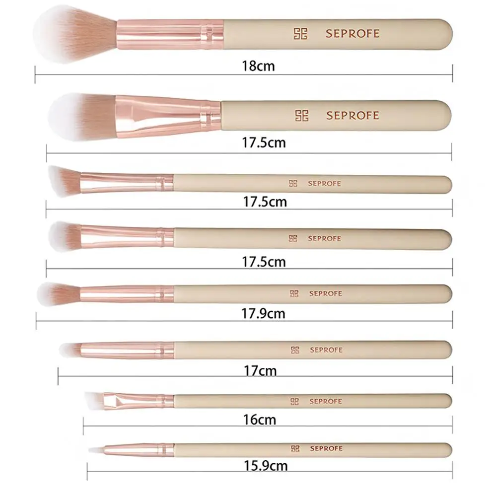 

12PCS Wooden Handle Makeup Brush Set Foundation Eye Shadow Blush Facial Contour Beauty Makeup Brush Professional Makeup Tools