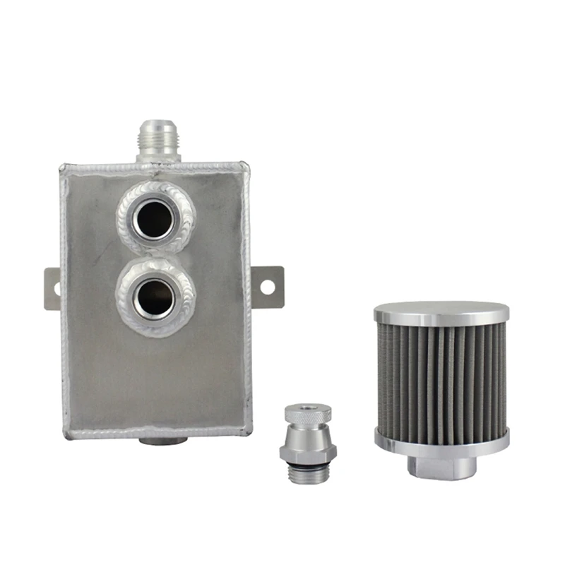 Новый алюминиевый масляный резервуар для двигателя + Сапун и сливной