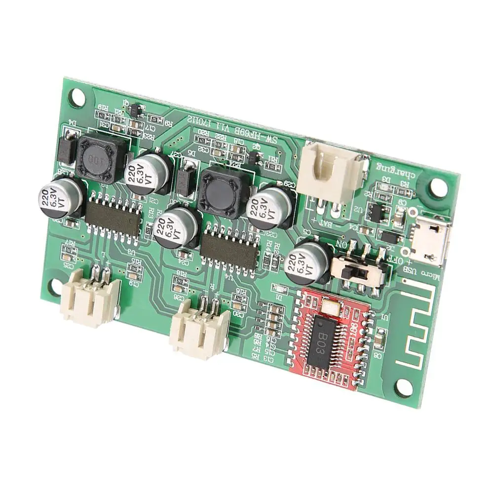 

2x6W Power Amplifier Board DC 5V/3.7V Battery with Charge Management HF69B new