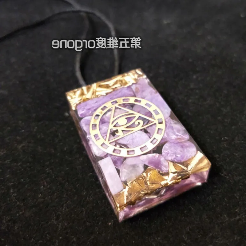 Orgonite Кристальное положительное энергетическое колье с целебным кулоном для