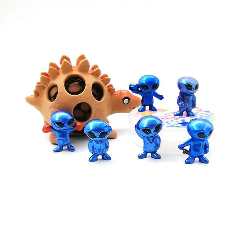 Креативная ПВХ фигурка из мультфильма 6 шт./компл. 3d чужой декор забавные