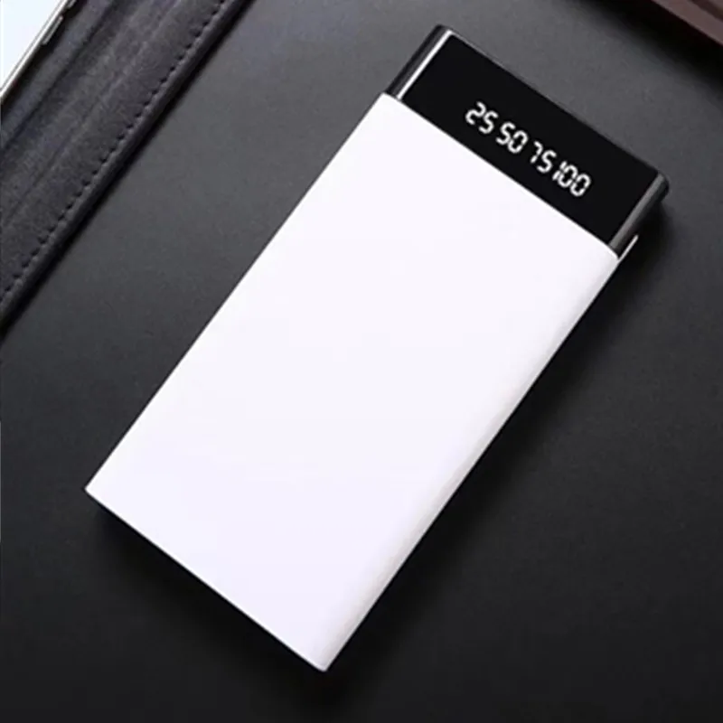 Внешний аккумулятор 20000 мАч, двойной USB портативный ЖК-аккумулятор, внешний аккумулятор, зарядное устройство для мобильных телефонов