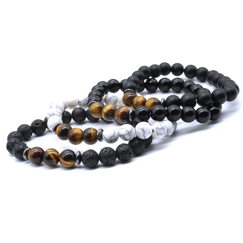 Гематит тигровый глаз Howlite черный камень исцеляющий баланс бусины рейки Будда