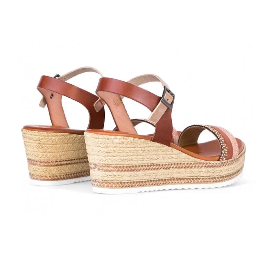 PORRONET WOMAN SKIN ESPARTOS DE CUNA SANDAL 2439 кожа|Боссоножки и сандалии| |