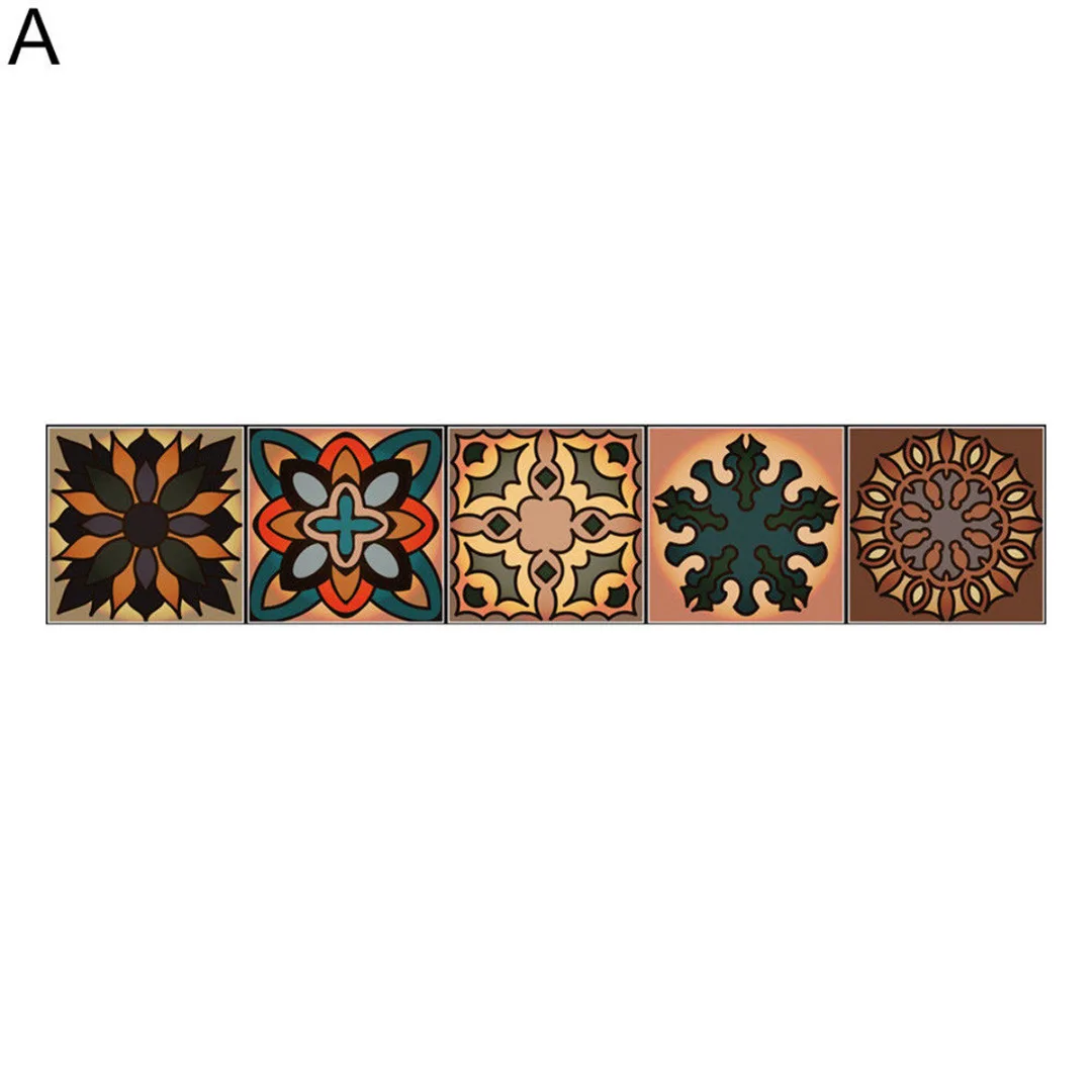 Moroccan Tiles PVC Waterproof Self adhesive Wallpaper Furniture Bathroom DIY Arab Tile Sticker | Дом и сад