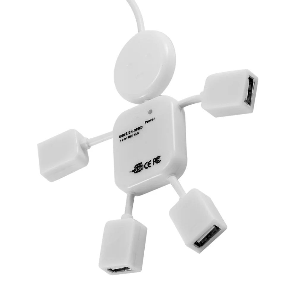 Высокоскоростной концентратор USB 2 0 с 4 портами мужской дизайн usb хаб для ПК