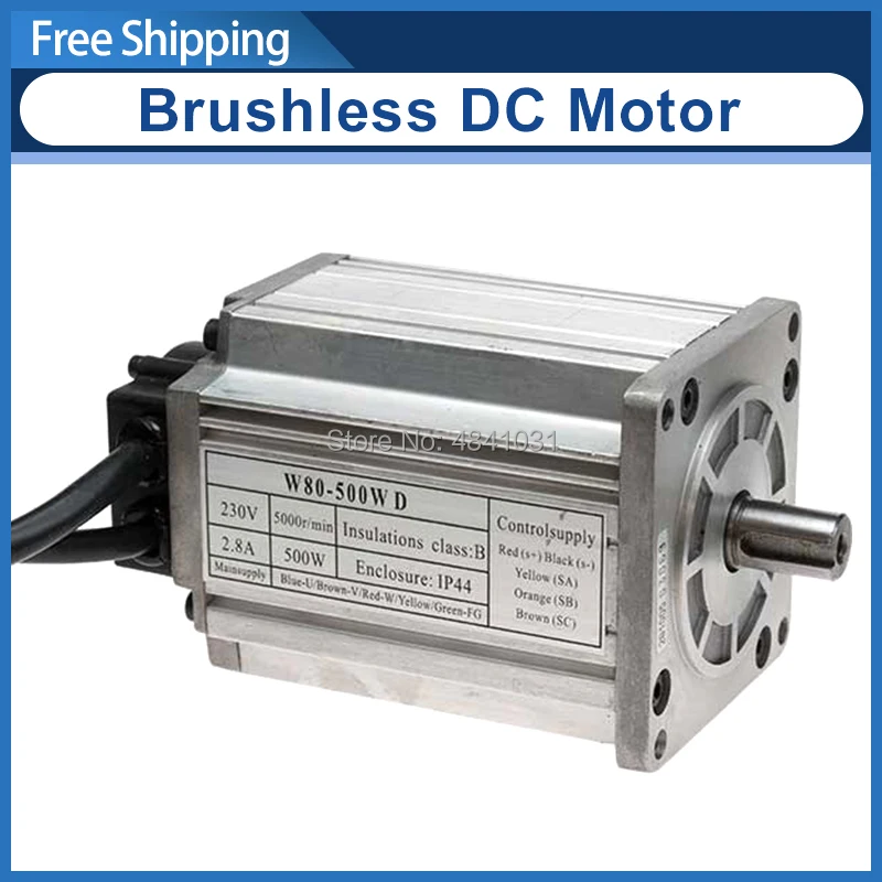 Бесщеточный двигатель постоянного тока 220v W80-500wD Зиг SC2-014 5000 об/мин токарного станка