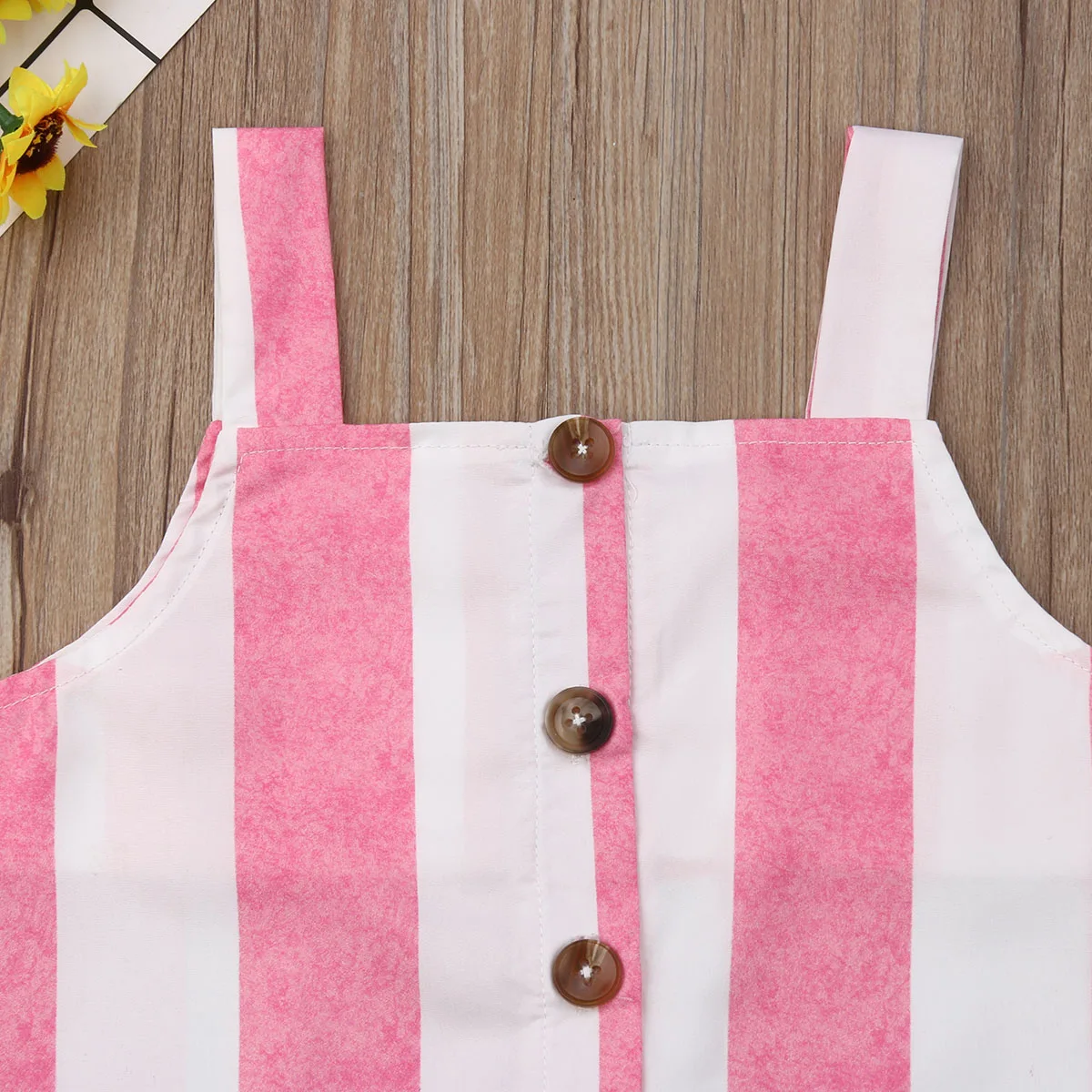 Toddler Baby Girls Clothes Stripe Bow Tunic Crop Tops +Pants Outfits Children Set Summer | Мать и ребенок