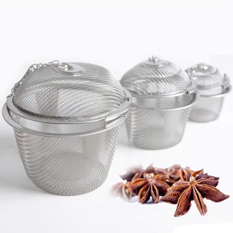 Нержавеющая сталь Чай ситечки воды Монстр Форма Infuser Фильтр пустой сумка