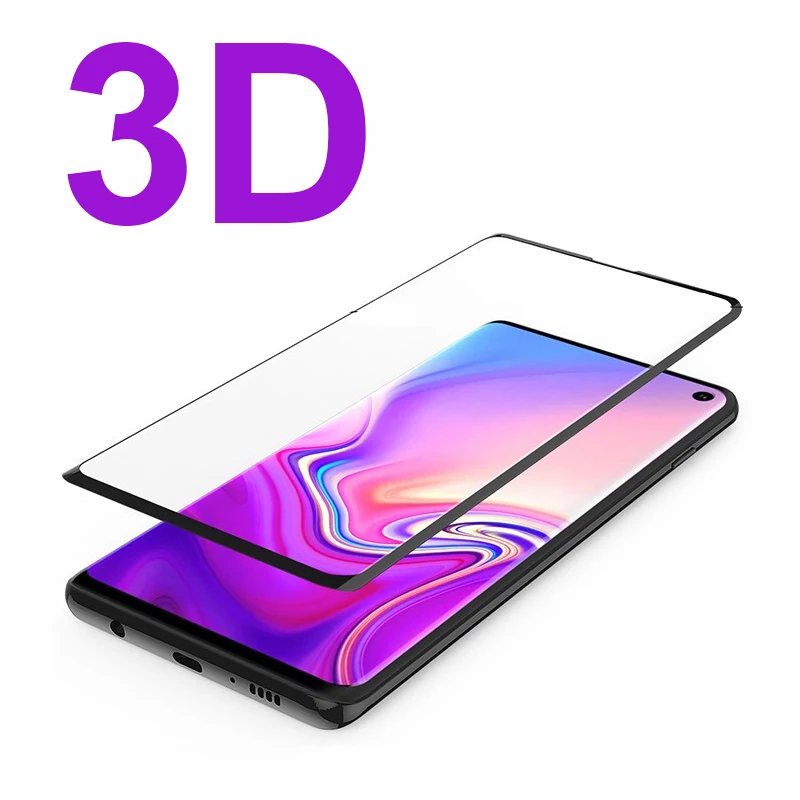 3D полное покрытие для samsung S10e S10 lite plus стекло на Note 8 9 fpr s6 edge s7 s8 s9 s 10 7 6 защитная