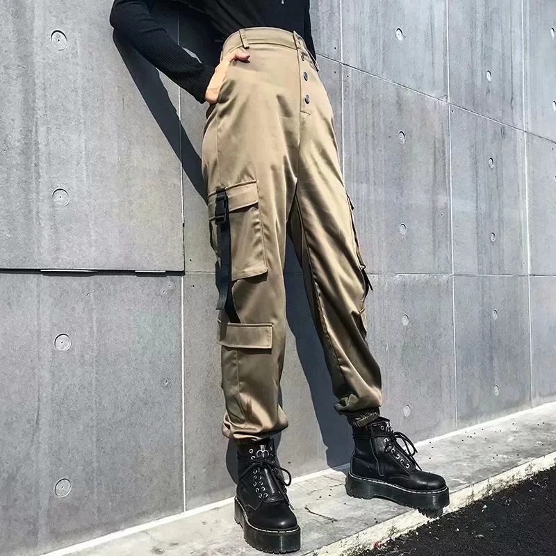 

Women Satin Cuffed Trouser Cargo Pant