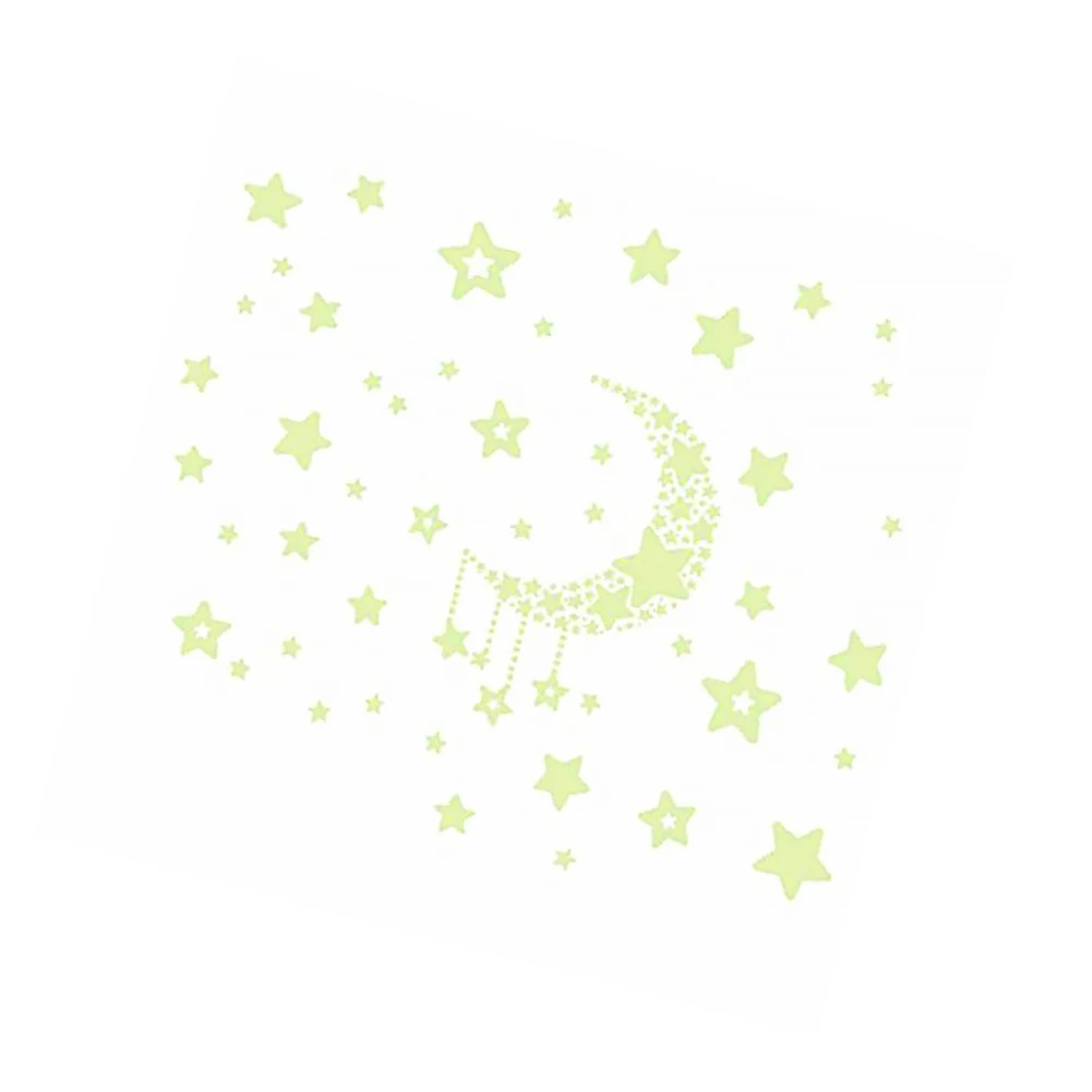 Светящиеся Настенные наклейки светится в темноте со звездами для детских комнат