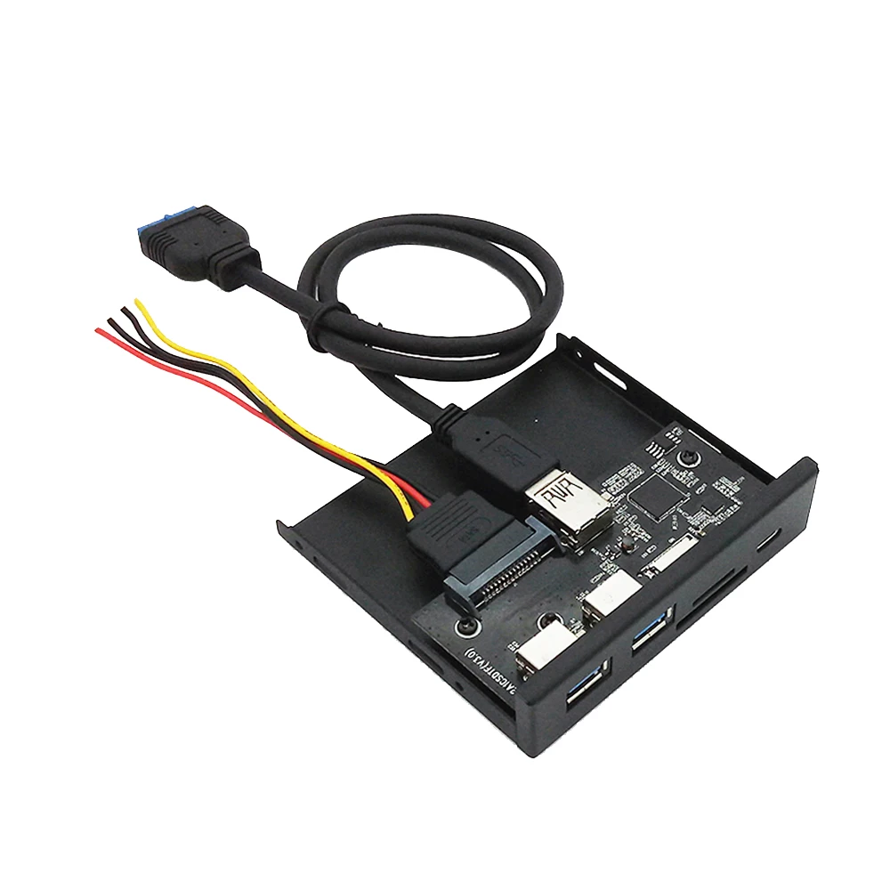 Кардридер 33S50 Rtk 3 в 1 ПК Фронтальная панель медиапорт Type C два порта Usb 0 с кабелем