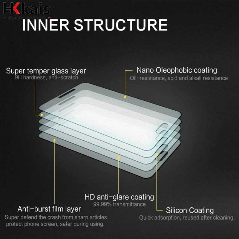 HKKAIS Tempered Glass For docomo AQUOS R SH-03J / SoftBank au SHV39 Screen Protector Protecti | Мобильные телефоны и