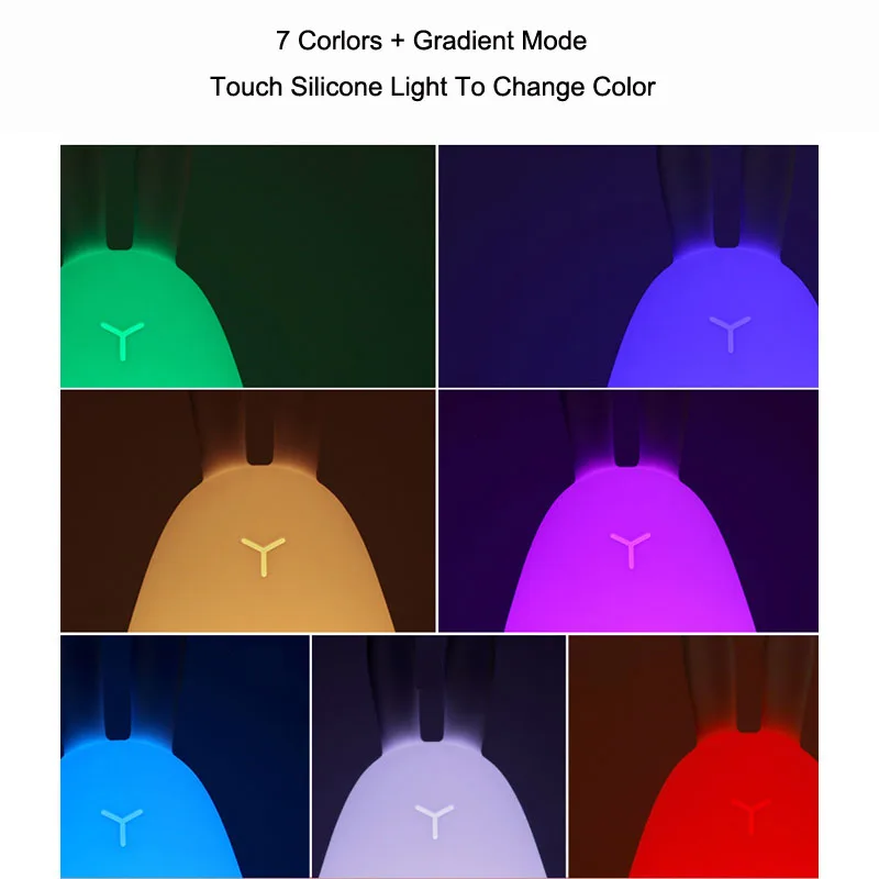 USB светодио дный кролик светодиодный ночник для детей Детские ночники