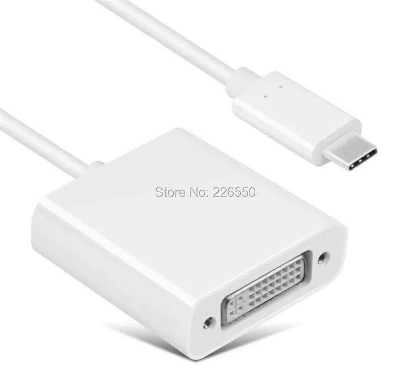 Адаптер с разъемом для монитора переходник USB 3 1 Type C Male DVI Female 1080P Mac и Macbook новое