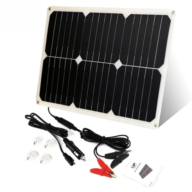 Портативное зарядное устройство ALLPOWERS 12 V 18 W Водонепроницаемый Гибкая солнечная